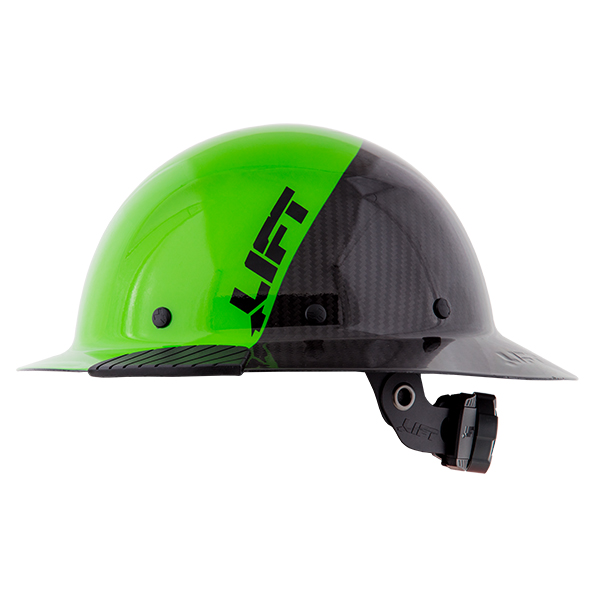 Lift Safety DAX Green Fifty 50 Carbon Fiber Full Brim Hard Hat (Exclusive) from Columbia Safety